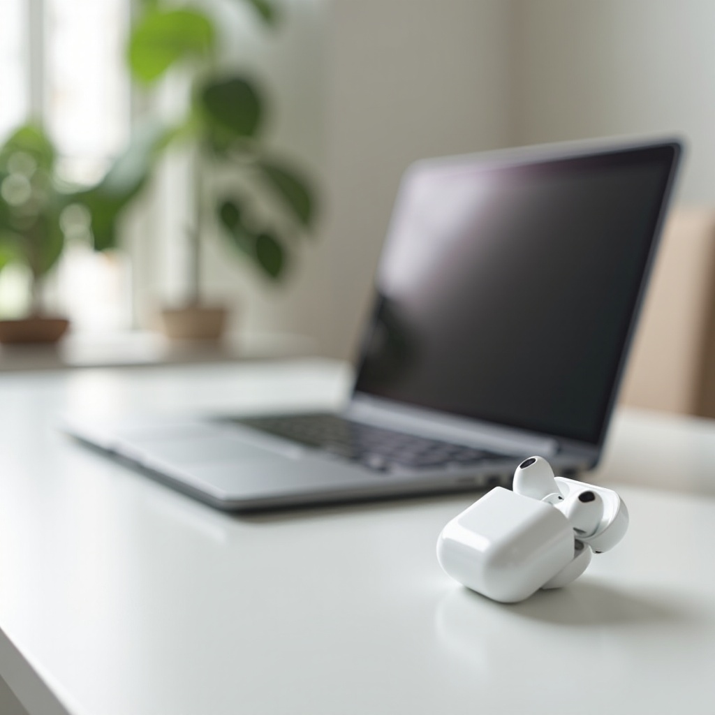как подключить AirPods 4 к ноутбуку