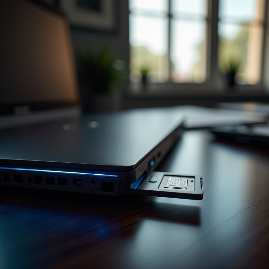 ordinateur portable de jeu avec lecteur de carte SD